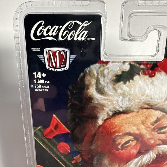 M2 Machines Coca-Cola Christmas Blue 1971 Dodge Challenger Funny Car SK08 23-23 - Picture 2 of 9